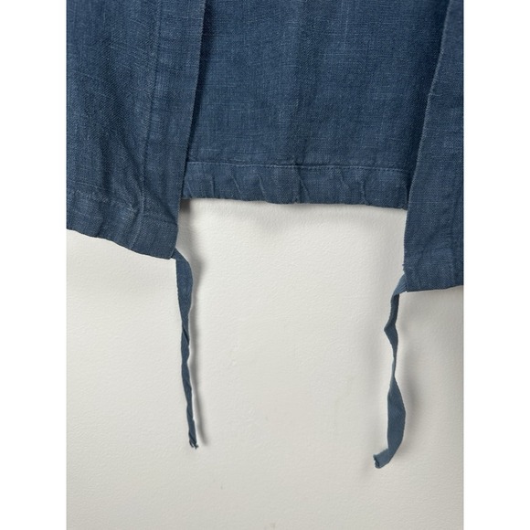 Bryn Walker Tunic Top Size Large Blue Linen Lagenlook Minimalist - Picture 5 of 13